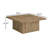 Bloem Square Coffee Table in Mango
