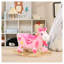 Cheval Qing musical en peluche avec 32 chansons, jouet rose pour tout-petit