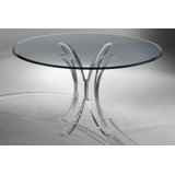 Olivia Round Glass Top Dining Table