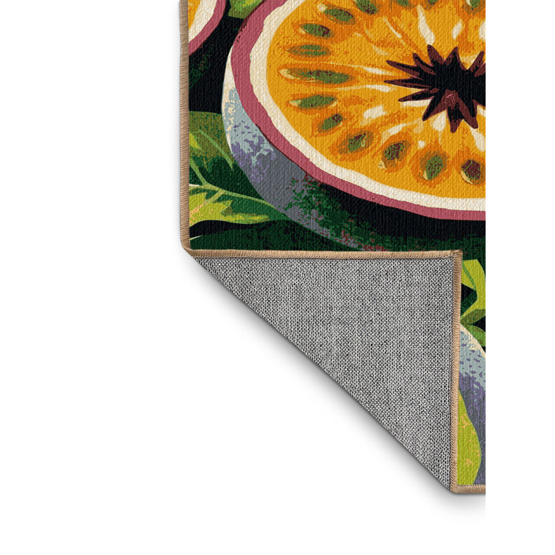  Tapis lavable fruits de la passion, Tapis de couloir 2 pi x 4 pi