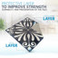 Carreau de mosaïque auto-adhésif en vinyle l 12 po x L 12 po-100676203