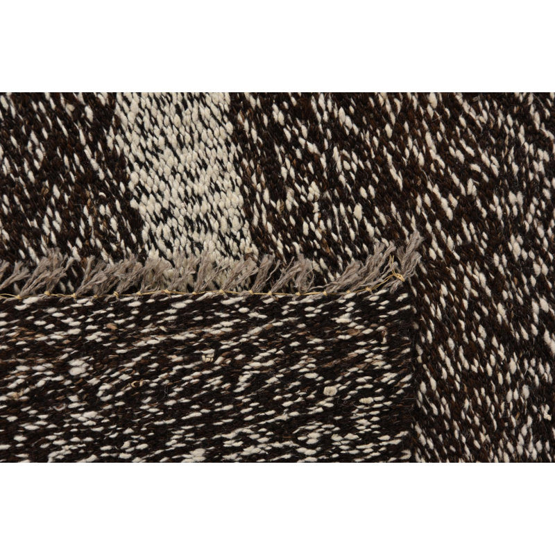 Tapis noir et blanc Orta