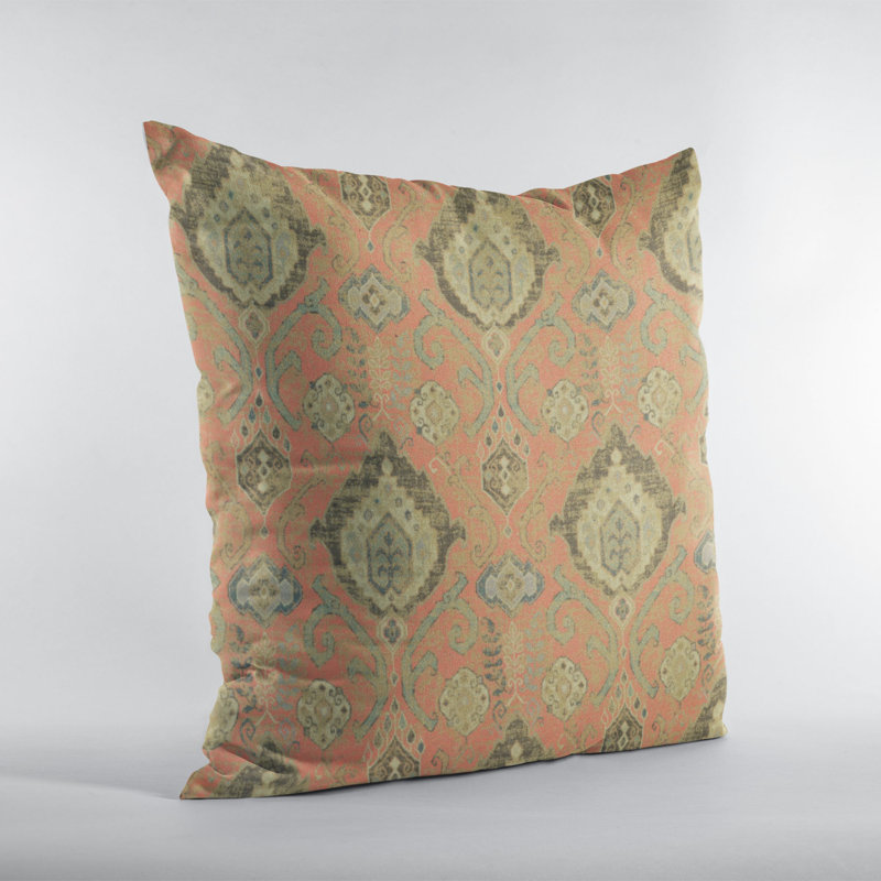 Coussin Plutus Romero, 16 po x 16 po, Terra Cotta