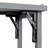 78.3" Outdoor Kitchen Island With Foldable Grill Table, Wooden Outdoor Grill Cart With Trash Can Storage & Stainless Steel Top, Outdoor Bar Cart, Pizza Oven Table For Lawn & Garden, Grey Blue-1398955824