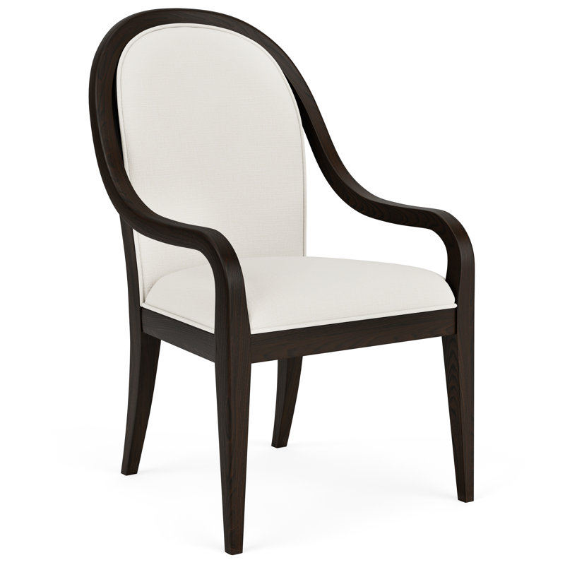 Chaise avec accoudoirs rembourrée Nina