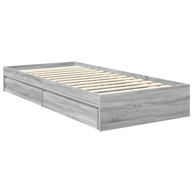 Bed Frame, Small Single (2'6), Grey Sonoma