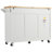 Kitchen Island with Foldable Counter Top, Kitchen Storage Cart with Slide-Out Shelf, Towel Rack and Drawer, Rolling Kitchen Cart on Wheels, for Kitchen, Living Room, Dining Room-2142381198