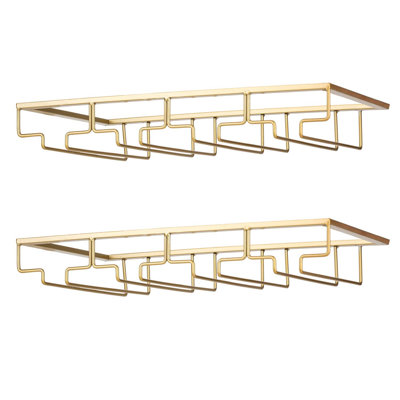 Adalyna Open Shelving Wine Glass Rack