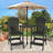 Outdoor Tall Adirondack Chairs With Connecting Tray-443604956