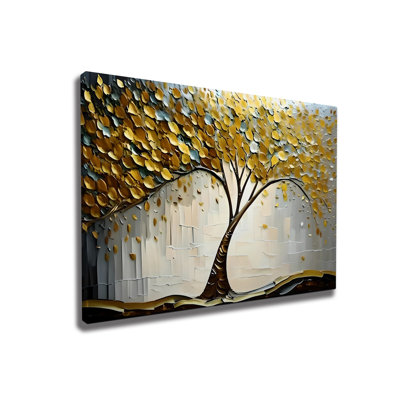Superbe peinture décorative sur toile, 27,6 po x 39,4 po | 50% coton / 50% polyester, impression numérique sur toile | Cadre en bois robuste de 0,8 po x 0,8 po, parfait pour la décoration de salon ou de bureau, art mural accrocheur