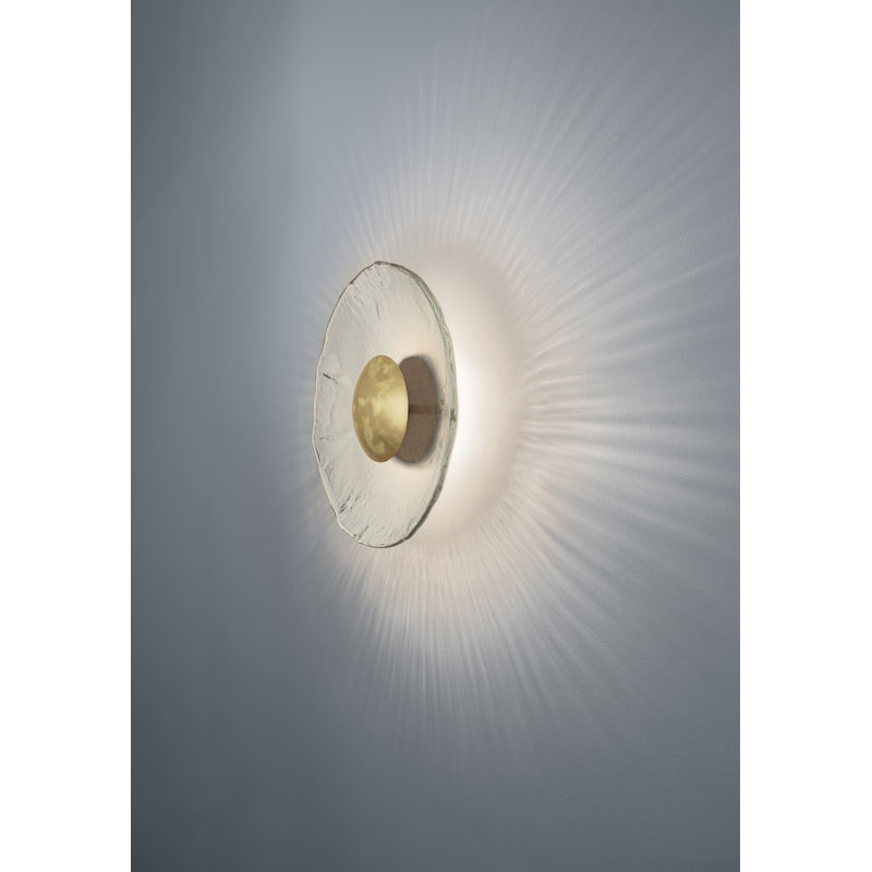 Inviso Sconce, Laiton tacheté / noyer teint foncé, 3500