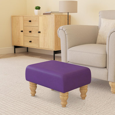 Acierno Natural Wood Turned Leg - Faux Leather