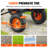 VEVOR Dump Cart, Poly Garden Dump Cart with Easy to Assemble Steel Frame Dump Wagon