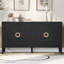 Armoire U_Style sophistiquée en placage de sapin avec finition texturée, convient au couloir, à l'entrée, au salon et au bureau-967492506