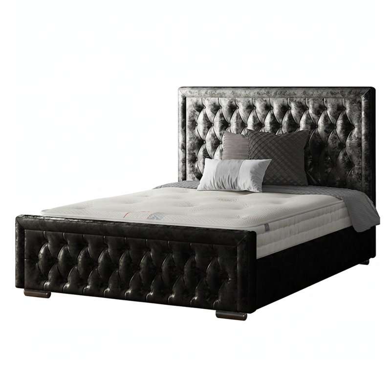 Oneybrook Upholstered Bed, Super King (6'), Black