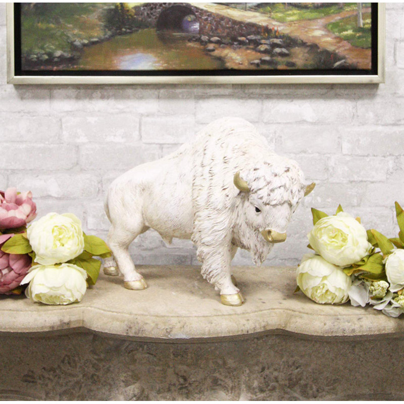 Applewhite Figurines & Sculptures, White, 6.75" H x 8.75" W x 4.25" D