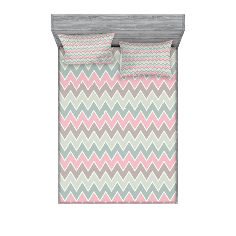 Ensemble de draps Vintage Funky, Ensemble de draps pour lit double avec un drap-hou