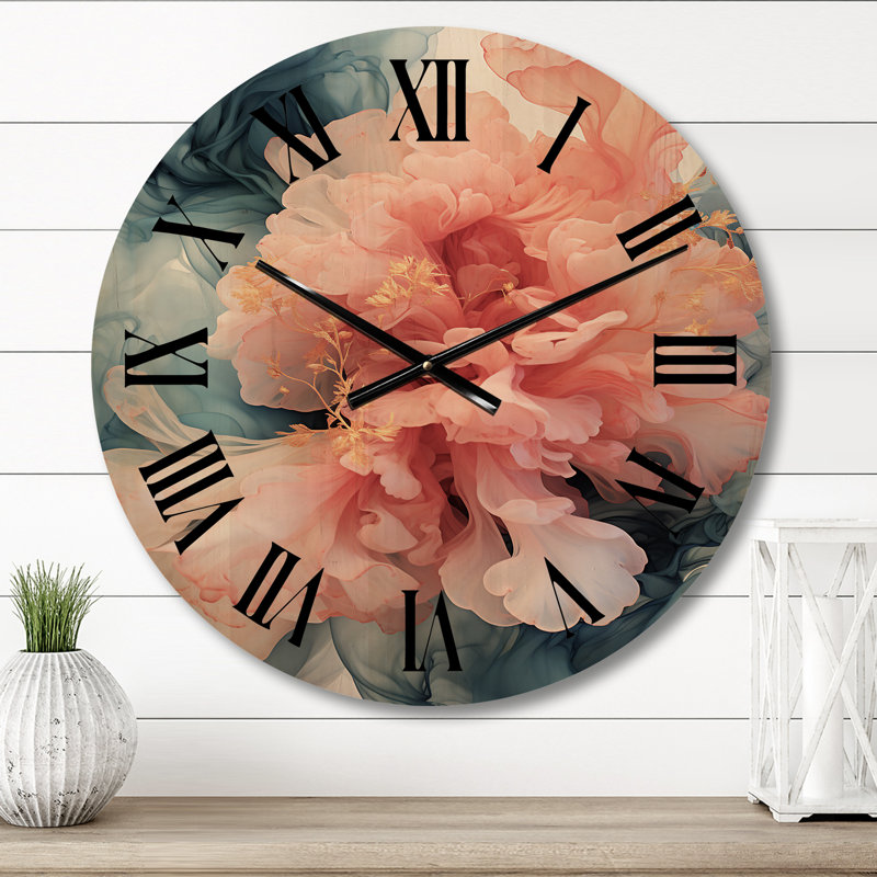 Horloge murale en bois massif Valju, Moyenne