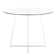 Beres Round Glass Top Metal Base Dining Table