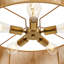 5 - Light 23.6'' Rattan Woven Natural Drum Rope Ceiling Light