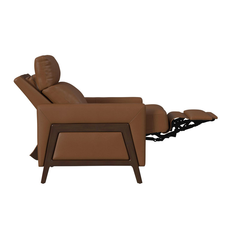 Fauteuil inclinable P2 en brun clair caillou