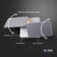 Applique murale Eclipse rotative 12 po à DEL intégrée certifiée ETL-32326067