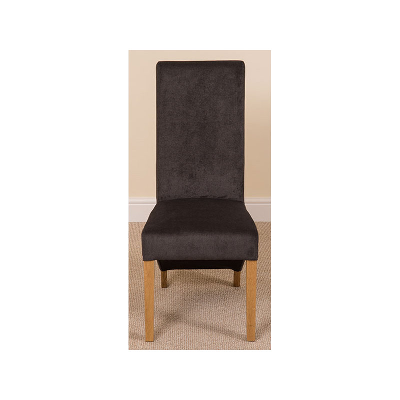 Millicent 48cm H Fabric Upholstered Side Chair, Black