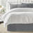 Shay Solid Gray Cotton Bedskirt-109715674-109715675