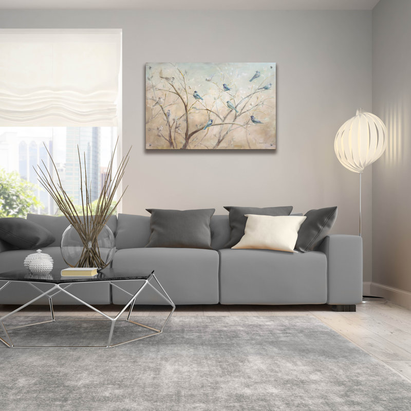  «Spring Gathering Light» par Danhui Nai, art mural en verre acrylique, 36 po x 24 po