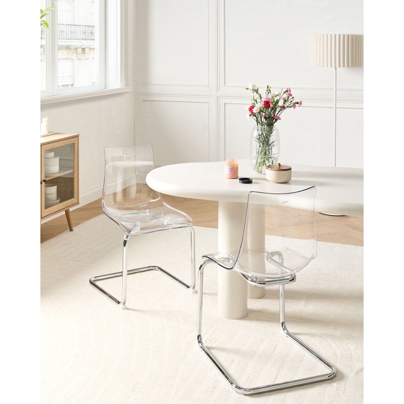 42cm H Side Chair, Clear