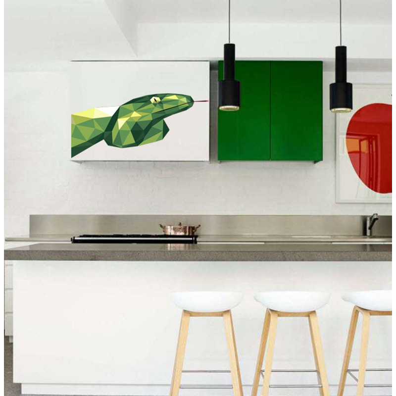 Animals Wall Decal, 22" H x 44" W