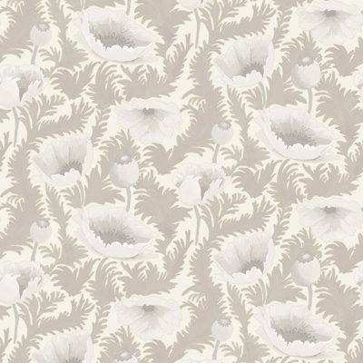 Papier peint floral Poppy Bloom
