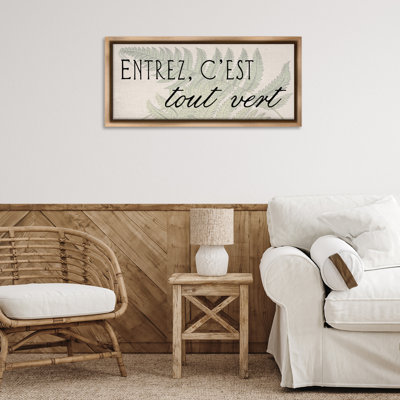 Cadre français French It's All Green, design par Lil 'Rue