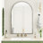 Iron Framed Arched Wall Mirror, Wall Decor Arch Mirror-1121991702