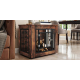 Dog Crate Side Table Furniture with Adjustable Legs