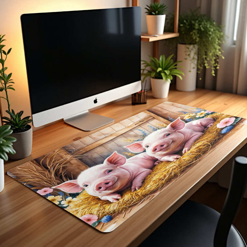 Polyester Desk Pad, 31.5x15.5