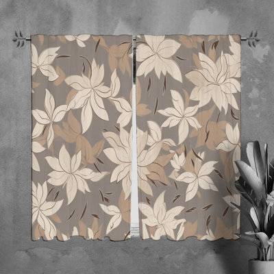 Rideaux à motif floral - 6084