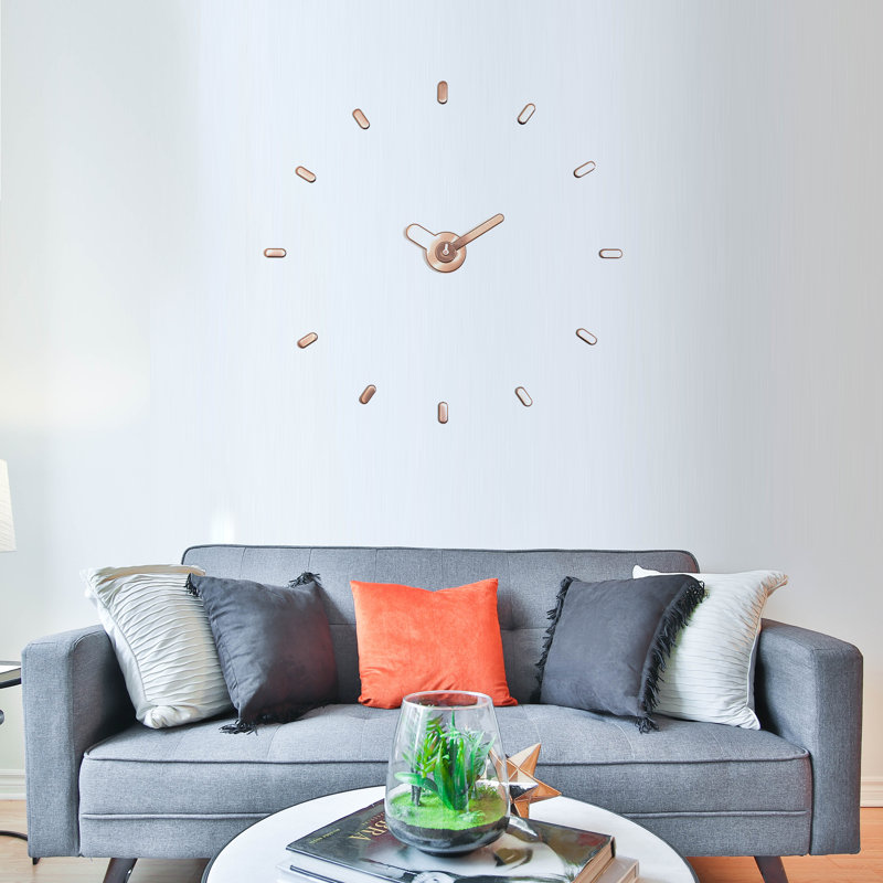 Wall Clock, Rose Gold