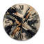 Horloge murale surdimensionnée en bois doré et gris Abstractions I - Formes abstraites-993966782