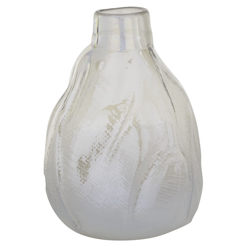 Vase de table Isela, Blanc, H 13,58 po x l 9 po x P 9 po