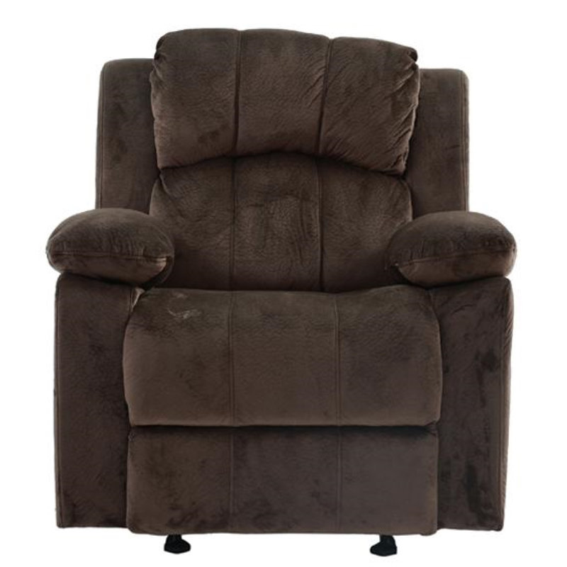Housley Rocker Recliner, Chocolate Padded Suede