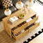 Table basse en rotin et bois, 4 tiroirs avec rangement-196337138-193139661