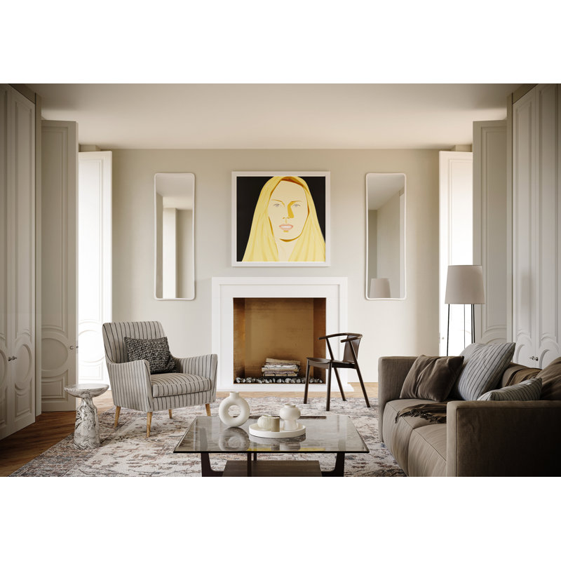 Flatiron Cast Stone Fireplace Surround with Beveled Hearth, 53" H x 70" W x 9" D, Natural