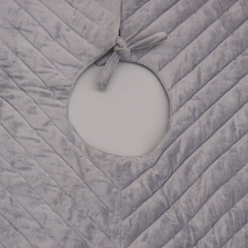 HGTV Home Collection Rayon Tree Skirt, Silver