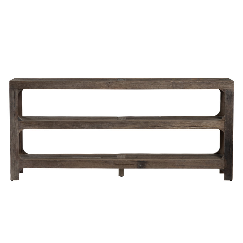 Krag Table d'appoint en bois brun récupéré