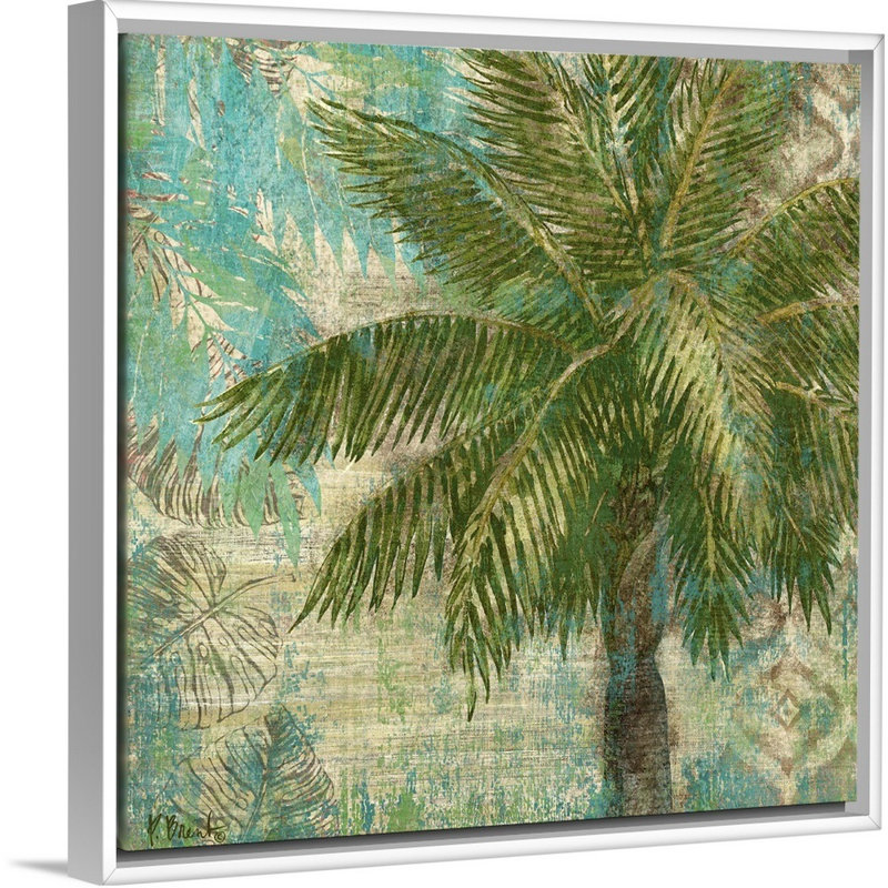 «Aqua Escape II», art mural sur toile, Toile avec cadre blanc, H 36 po x l 36 po x P 1,75 po