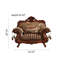 Fauteuil en tissu en bois massif avec canapé en chenille de 53,15 po de largeur American