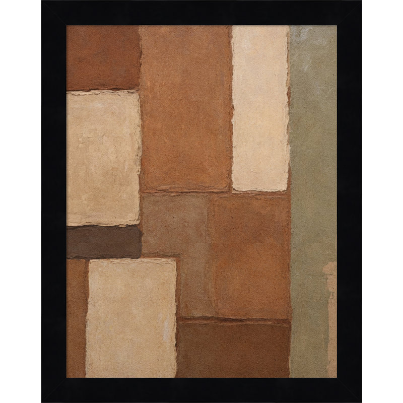 «Arcilla» par Dan Hobjour, reproduction d'art encadrée sur bois, Noir, noir, noir, noir, H 13 po x l 11 po