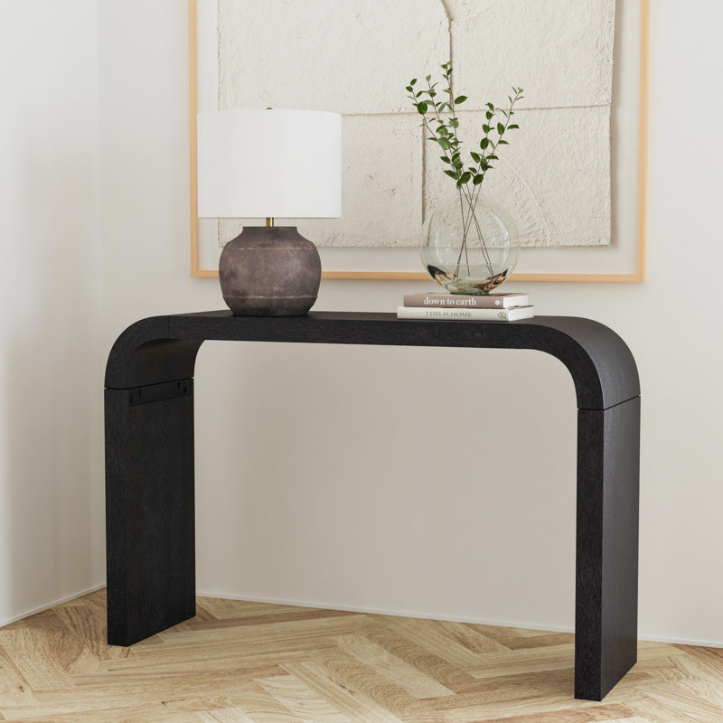 Luna 54'' Arch Console Table, Black