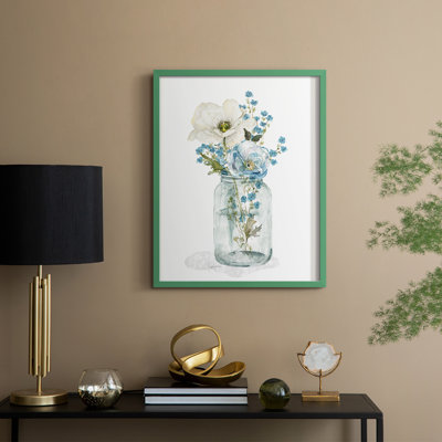 Mason Jar Blues I, reproduction encadrée - bois massif